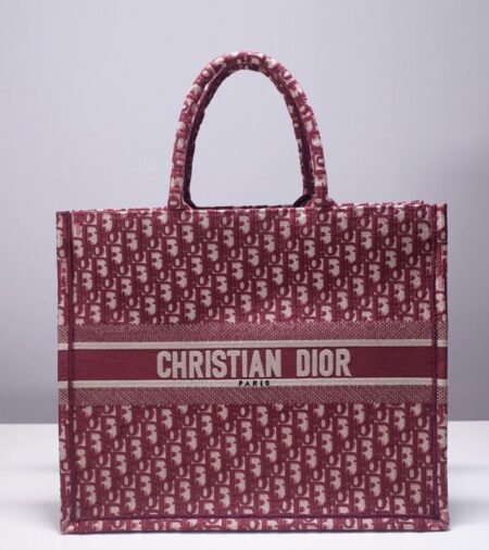 Replica Dior Tote Book Red Print - Best Fake Designer Bags