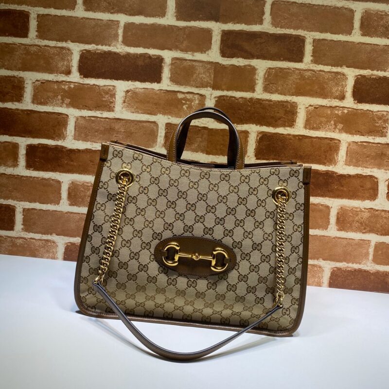 Replica Gucci   1955 Horsebit Tote Bag Medium - Best Fake Designer Bags