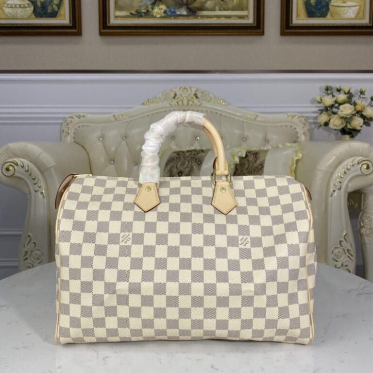 Replica Louis Vuitton Speedy White Grid - Best Fake Designer Bags