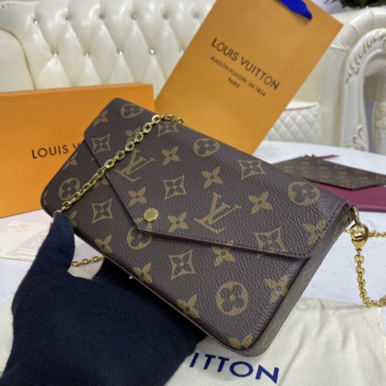 Replica Louis Vuitton Félicie Pochette Brown - Best Fake Designer Bags