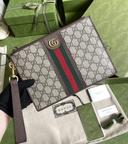 Replica Gucci  Ophidia Web Clutch - Best Fake Designer Bags