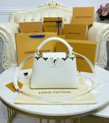 Replica Loius Vuitton Capucines White - Best Fake Designer Bags
