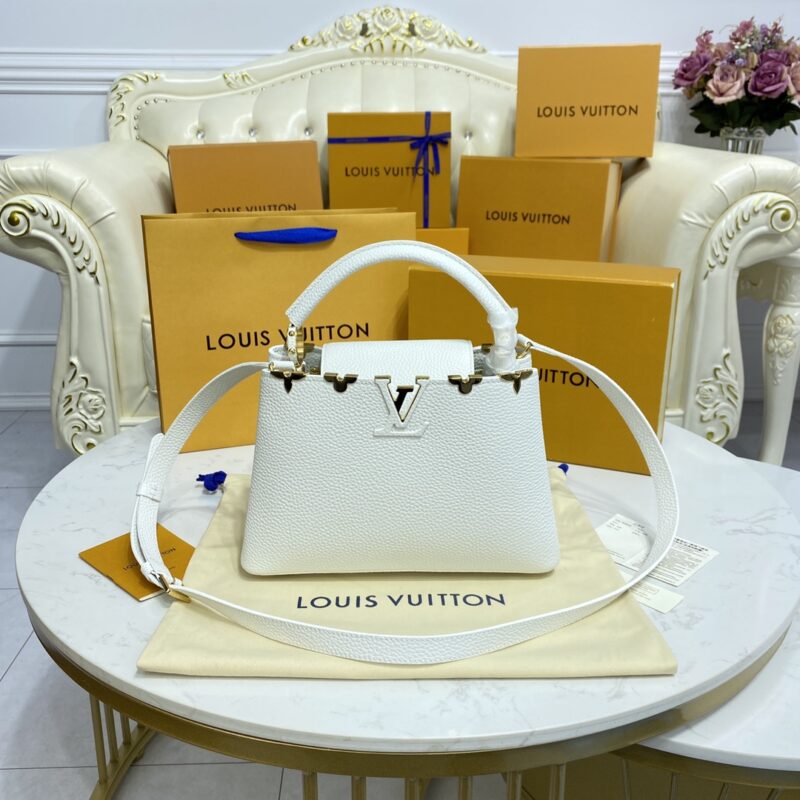 Replica Loius Vuitton Capucines White - Best Fake Designer Bags