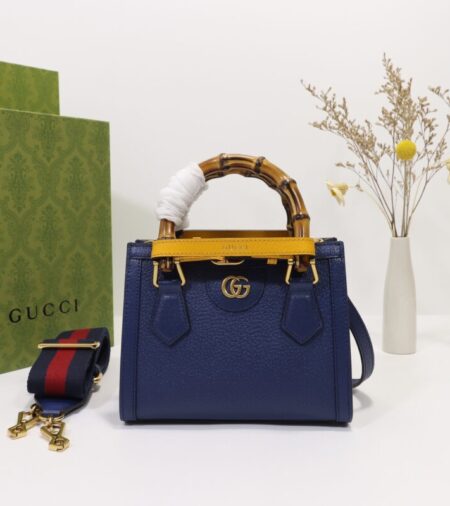 Replica Gucci   Diana Small Tote Blue - Best Fake Designer Bags