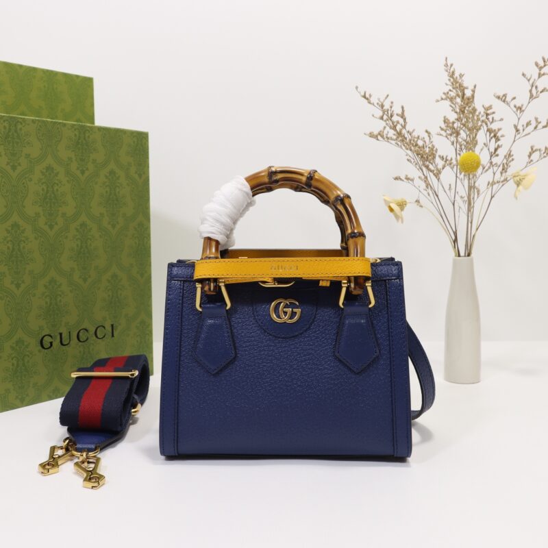 Replica Gucci   Diana Small Tote Blue - Best Fake Designer Bags