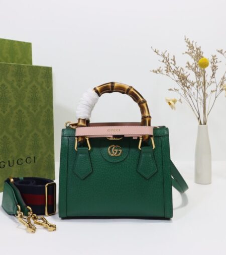 Replica Gucci   Diana Small Tote Green - Best Fake Designer Bags