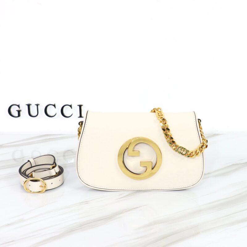 Replica Gucci  Blondie Leather White - Best Fake Designer Bags