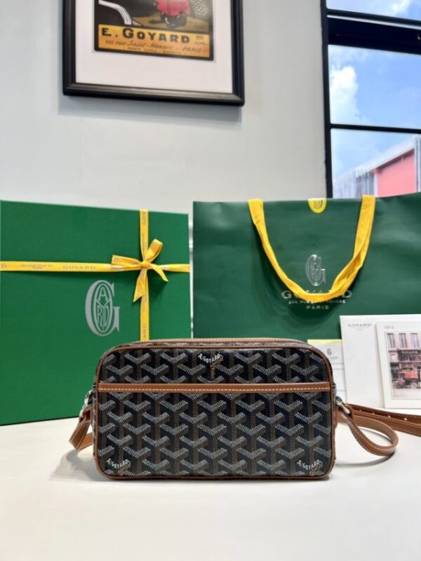 Replica Goyard Cap Vert Red Brown - Best Fake Designer Bags
