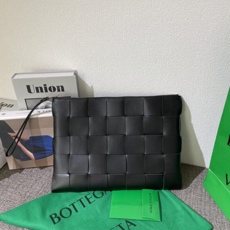 Replica Bottega Veneta Cassette Clutch Black - Best Fake Designer Bags