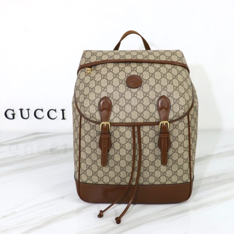 Replica Gucci Interlocking Double G Backpack Beige - Best Fake Designer Bags