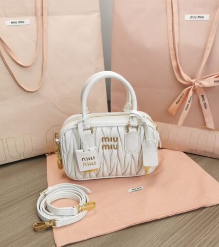 Replica Miu Miu Arcadie Small White - Best Fake Designer Bags