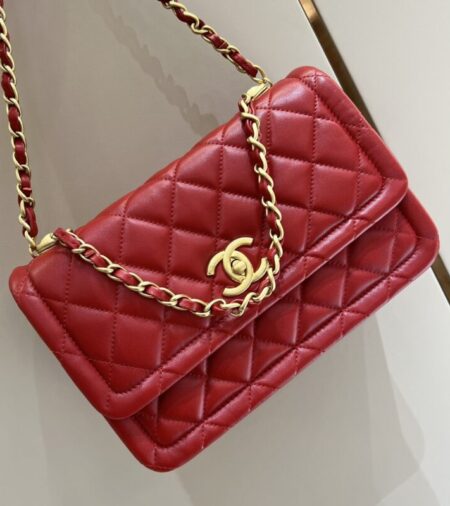 Replica CHANEL Tofu  Bag Red - Best Fake Designer Bags