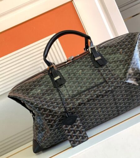 Replica Goyard Bowling 55 Bag Black Brown - Best Fake Designer Bags