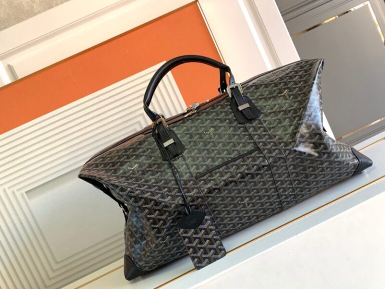 Replica Goyard Bowling 55 Bag Black Brown - Best Fake Designer Bags