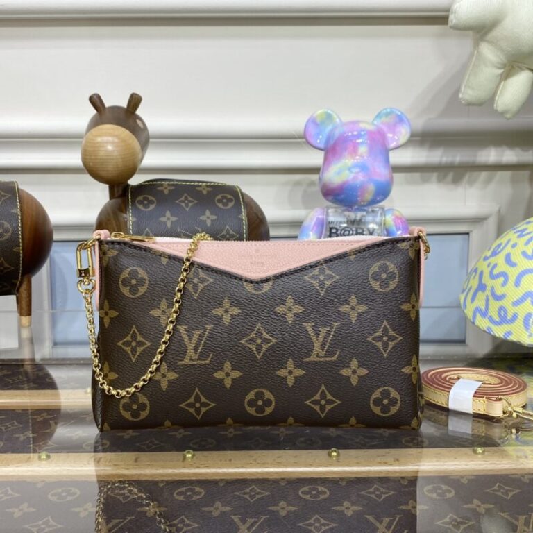 Replica Louis Vuitton Pallas Clutch Pink - Best Fake Designer Bags