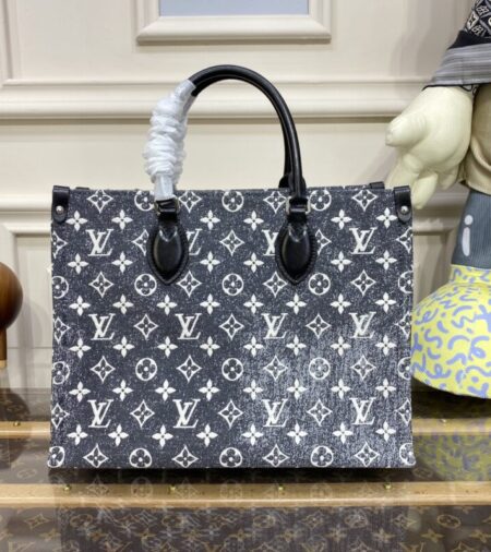 Replica LV OnTheGo Black Denim - Best Fake Designer Bags