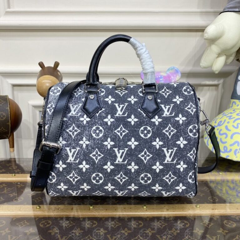 Replica Louis Vuitton Speedy Bandouliere 25 Denim Canvas - Best Fake Designer Bags