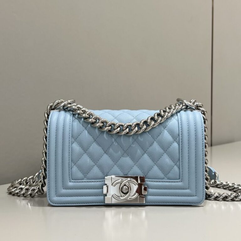 Replica CHANEL Le Boy Light Blue - Best Fake Designer Bags