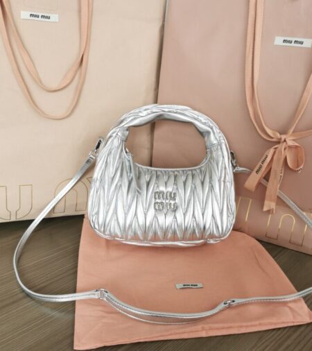 Replica Miu Miu Wander Silver - Best Fake Designer Bags
