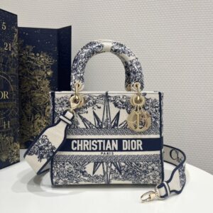 Replica Lady Dior  D-Lite Blue Star - Best Fake Designer Bags