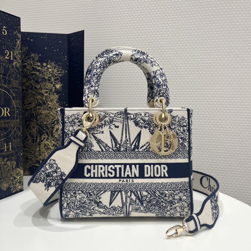 Replica Lady Dior  D-Lite Blue Star - Best Fake Designer Bags