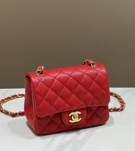 Replica CHANEL Classic Flap 17cm  Bright Red - Best Fake Designer Bags