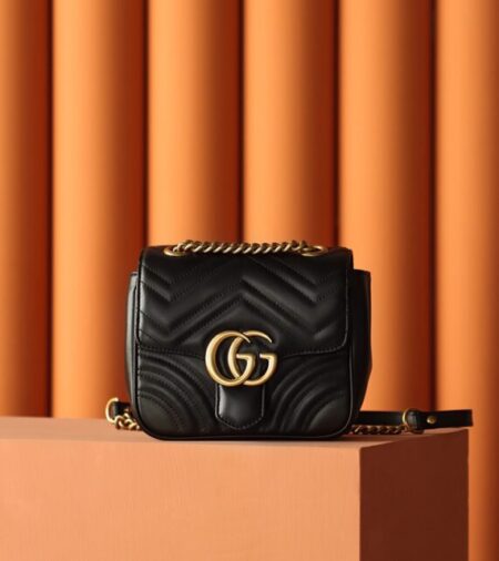 Replica Gucci  GG Marmont  Square Black - Best Fake Designer Bags
