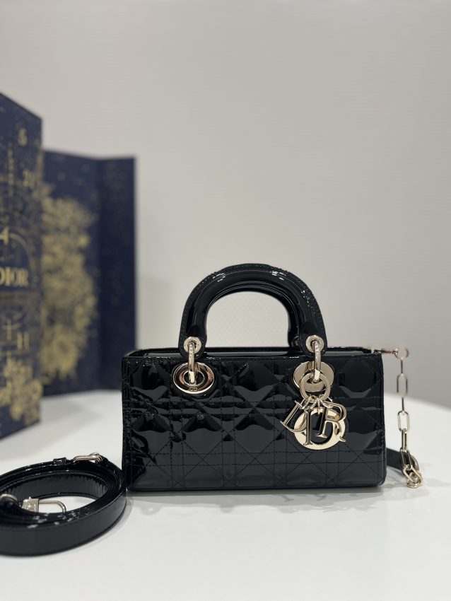 Replica Dior Lady D-Joy Bag  Patent Black - Best Fake Designer Bags