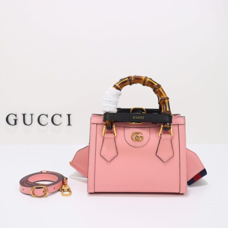Replica Gucci   Diana Small Tote Pink - Best Fake Designer Bags
