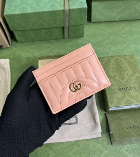Replica Gucci  Marmont Card Holder Pink - Best Fake Designer Bags