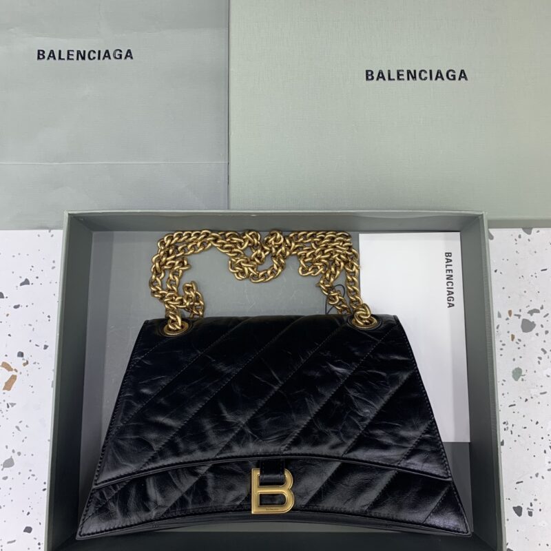 Replica Balenciaga Crush Large Black 2.0 - Best Fake Designer Bags