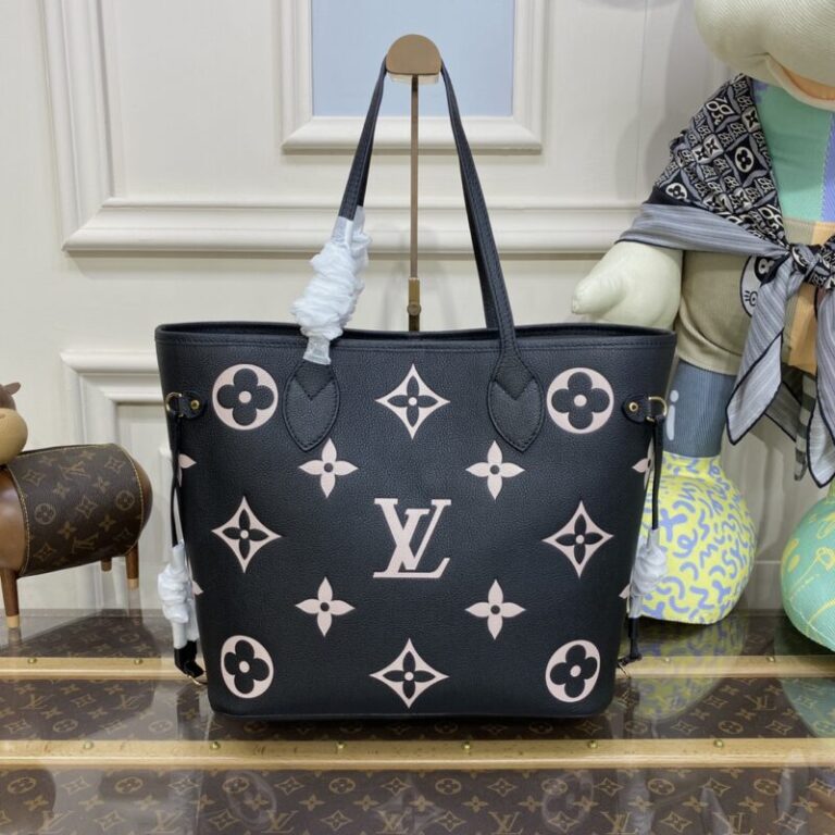 Replica Louis Vuitton Neverfull MM Black Pink - Best Fake Designer Bags