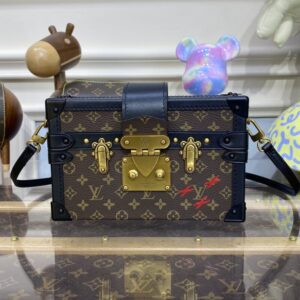 Replica Louis Vuitton Petite Malle Dark Brown - Best Fake Designer Bags