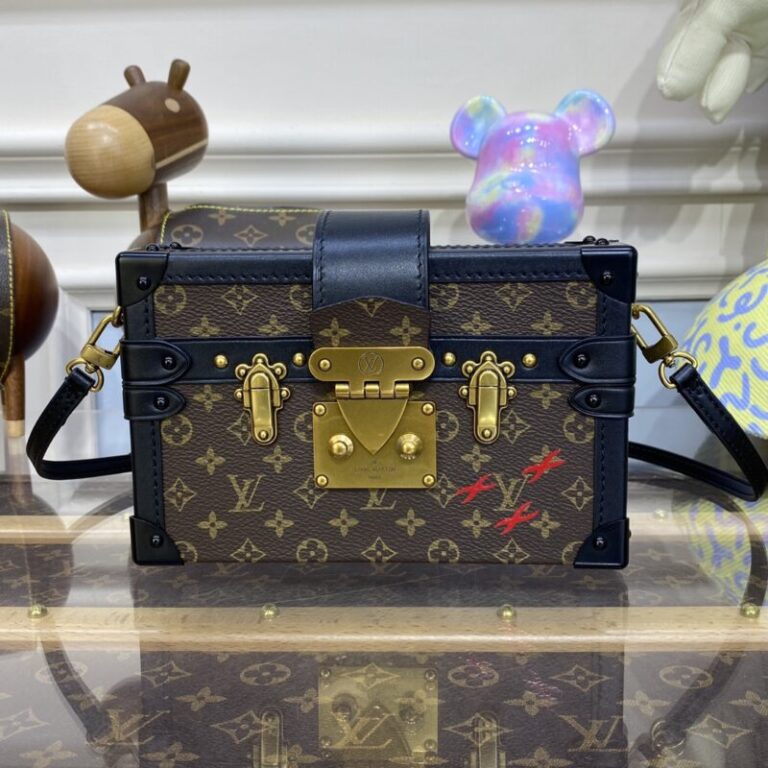 Replica Louis Vuitton Petite Malle Dark Brown - Best Fake Designer Bags