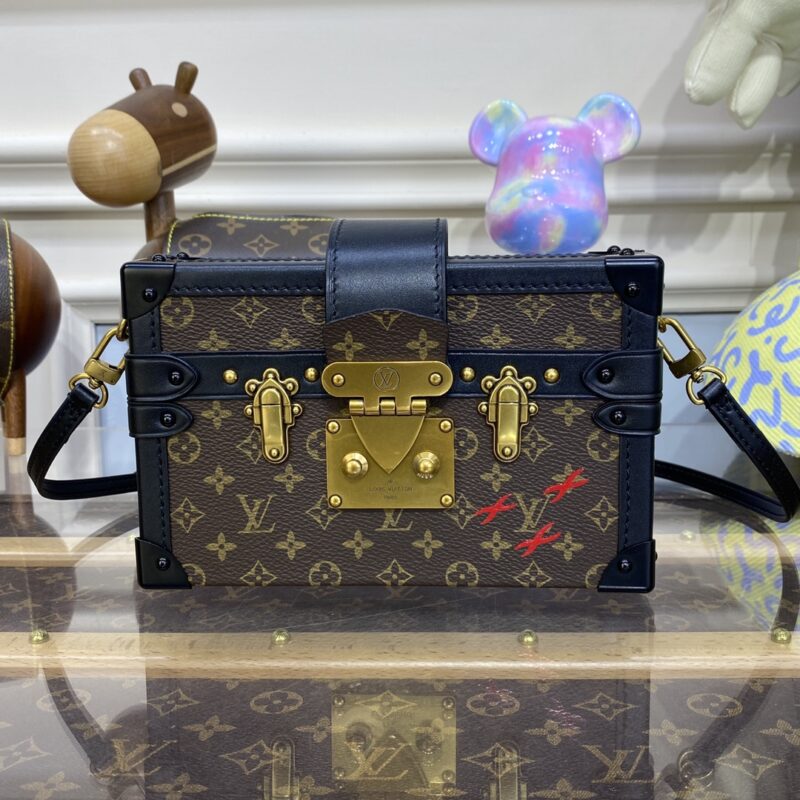 Replica Louis Vuitton Petite Malle Dark Brown - Best Fake Designer Bags