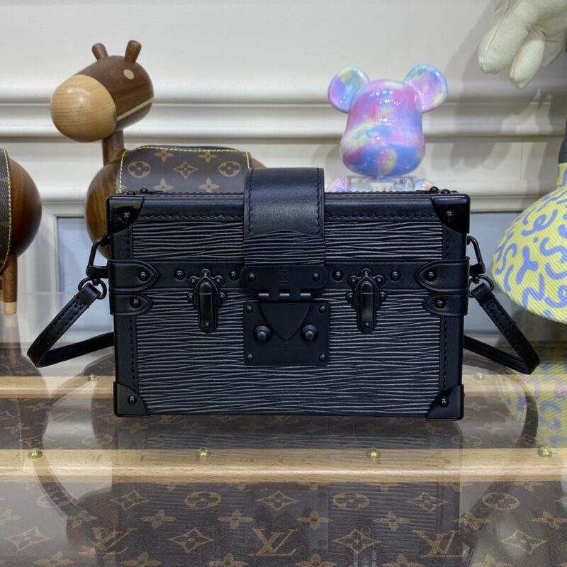 Replica Louis Vuitton Petite Malle Full Black - Best Fake Designer Bags