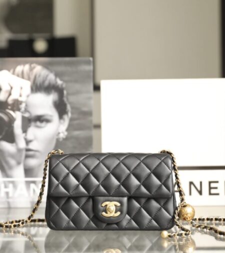 Replica CHANEL CF 17cm Golden Ball Black - Best Fake Designer Bags