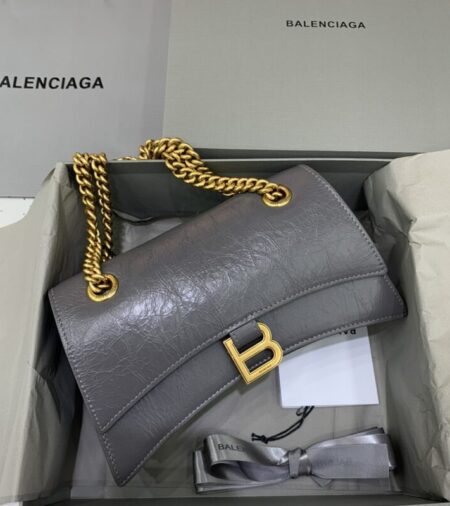 Replica Balenciaga Crush Small Grey - Best Fake Designer Bags