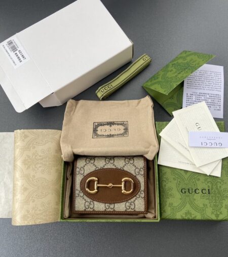 Replica Gucci  Horsebit 1955 Wallet Brown - Best Fake Designer Bags