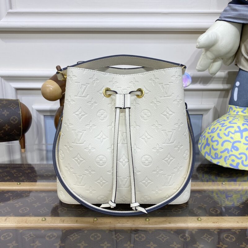 Replica Louis Vuitton Noe  Bucket White MM - Best Fake Designer Bags
