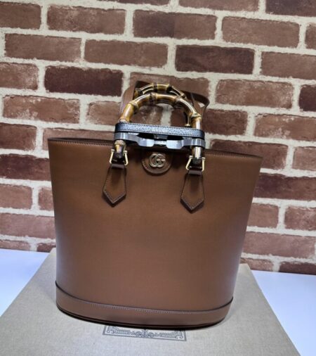 Replica Gucci  Diana Medium Tote Bag Brown - Best Fake Designer Bags