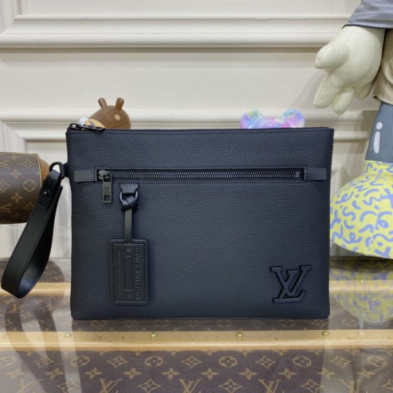 Replica Louis Vuitton Takeoff Pouch Black - Best Fake Designer Bags