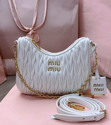 Replica Miu Miu Matelassé White - Best Fake Designer Bags