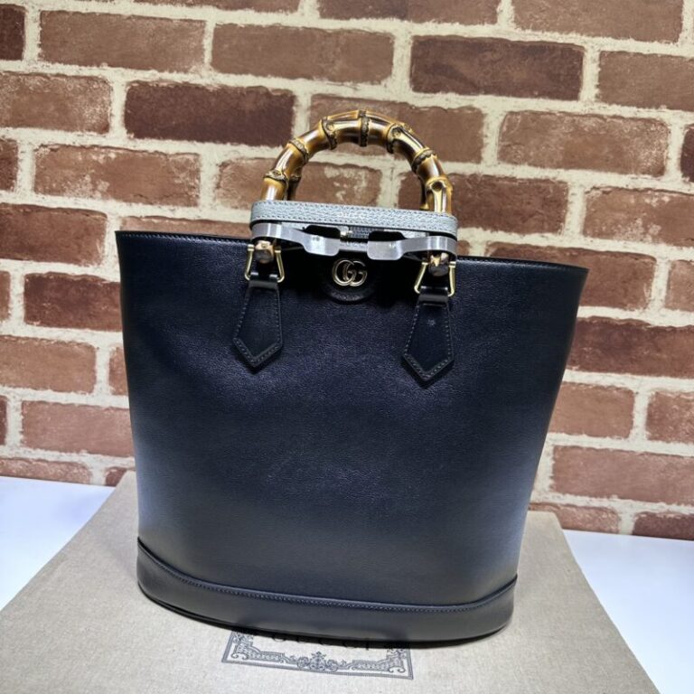 Replica Gucci  Diana Medium Tote Bag Black - Best Fake Designer Bags