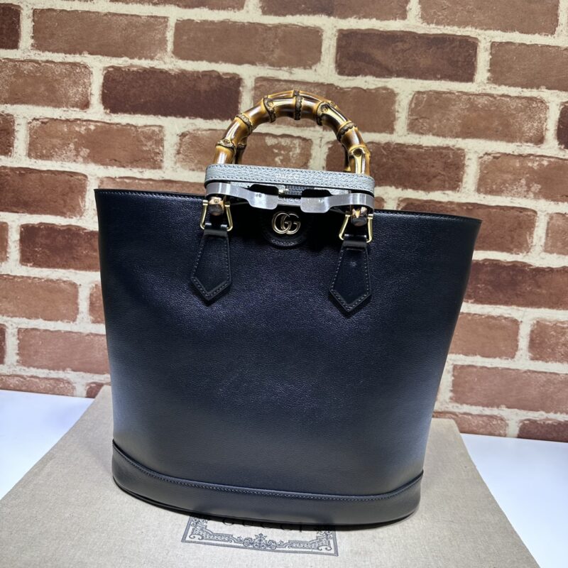 Replica Gucci  Diana Medium Tote Bag Black - Best Fake Designer Bags