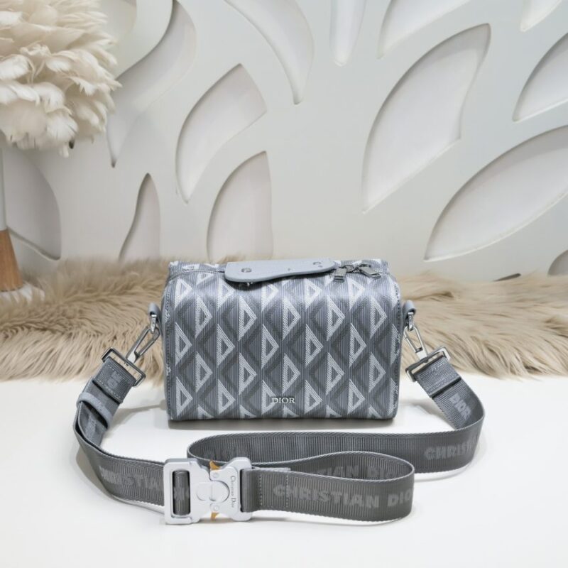 Replica Dior Lingot 22 Diamond Grey - Best Fake Designer Bags