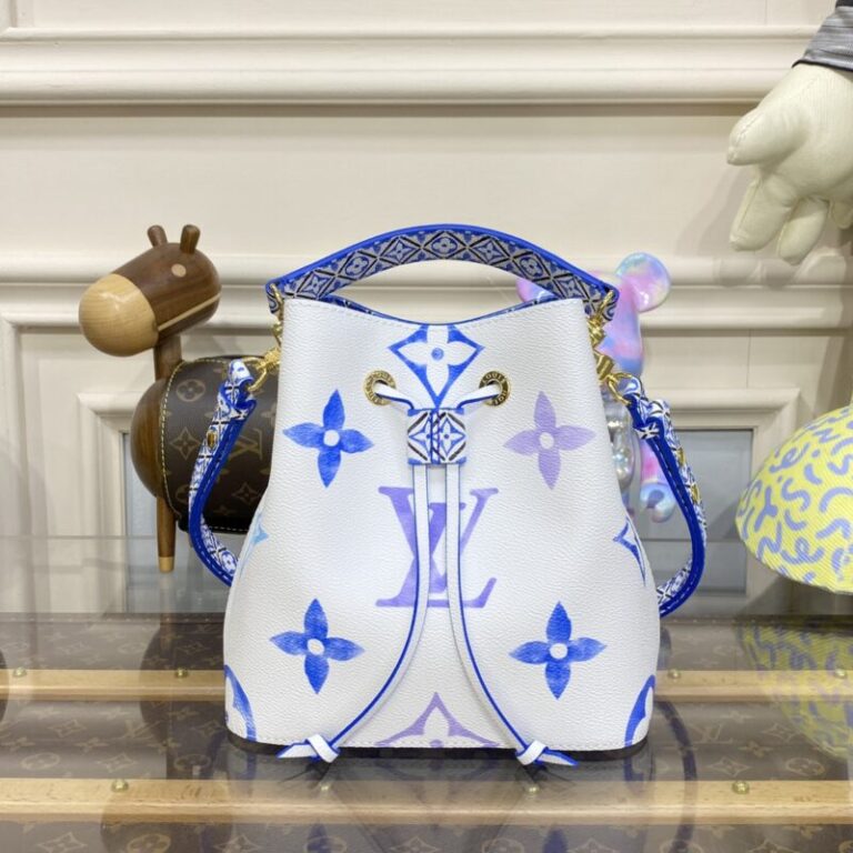 Replica Louis Vuitton NeoNoe BB White-Blue - Best Fake Designer Bags