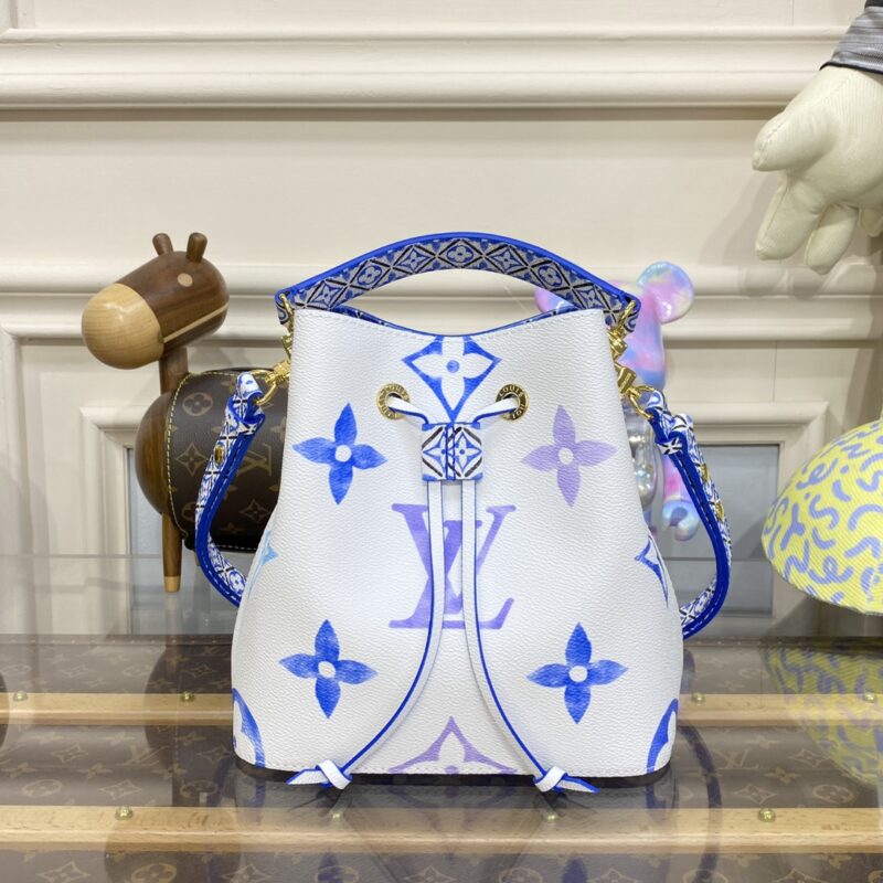 Replica Louis Vuitton NeoNoe BB White-Blue - Best Fake Designer Bags