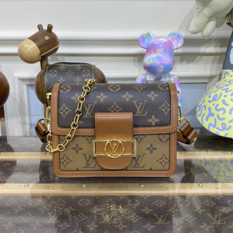 Replica Louis Vuitton Dauphine Mini Brown - Best Fake Designer Bags