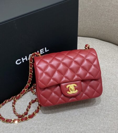 Replica CHANEL Classic Flap 17cm Red - Best Fake Designer Bags